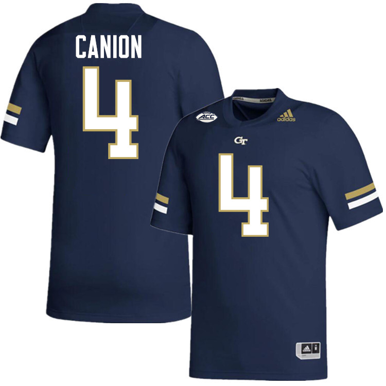 Isiah Canion Georgia Tech Jerseys,Georgia Tech Yellow Jackets College Football Uniforms-Navy